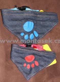 obojek jeans šátek