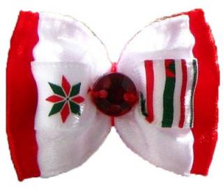 mašlička na gumičce vánoční , pro psa1670