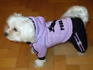 tepláková souprava pro psa výšivka  POODle
