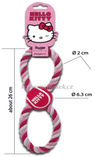 přetahovadlo s tenisákem Hello Kitty