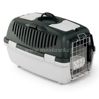 Transportní box pro psa  kovová dvířka otevírací střecha do 8kg