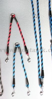 Přepínací lanové vodítko pro psa 6mm červená