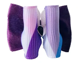 Mašlička pro psa gumička fialová