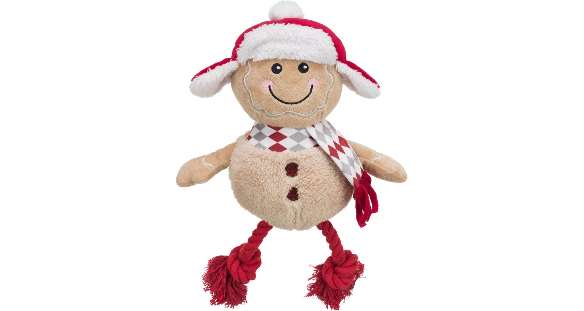 Vánoční hračka pro psa Xmas GINGERBREAD, perníček