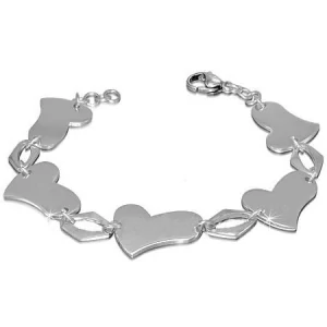 Náramek ocel srdce 12