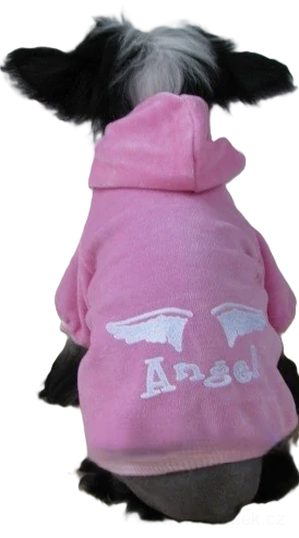 Mikina pro psa růžová angel