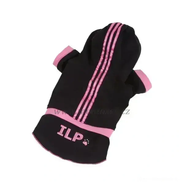 Teplákové šaty pro fenku 23-25cm růžová