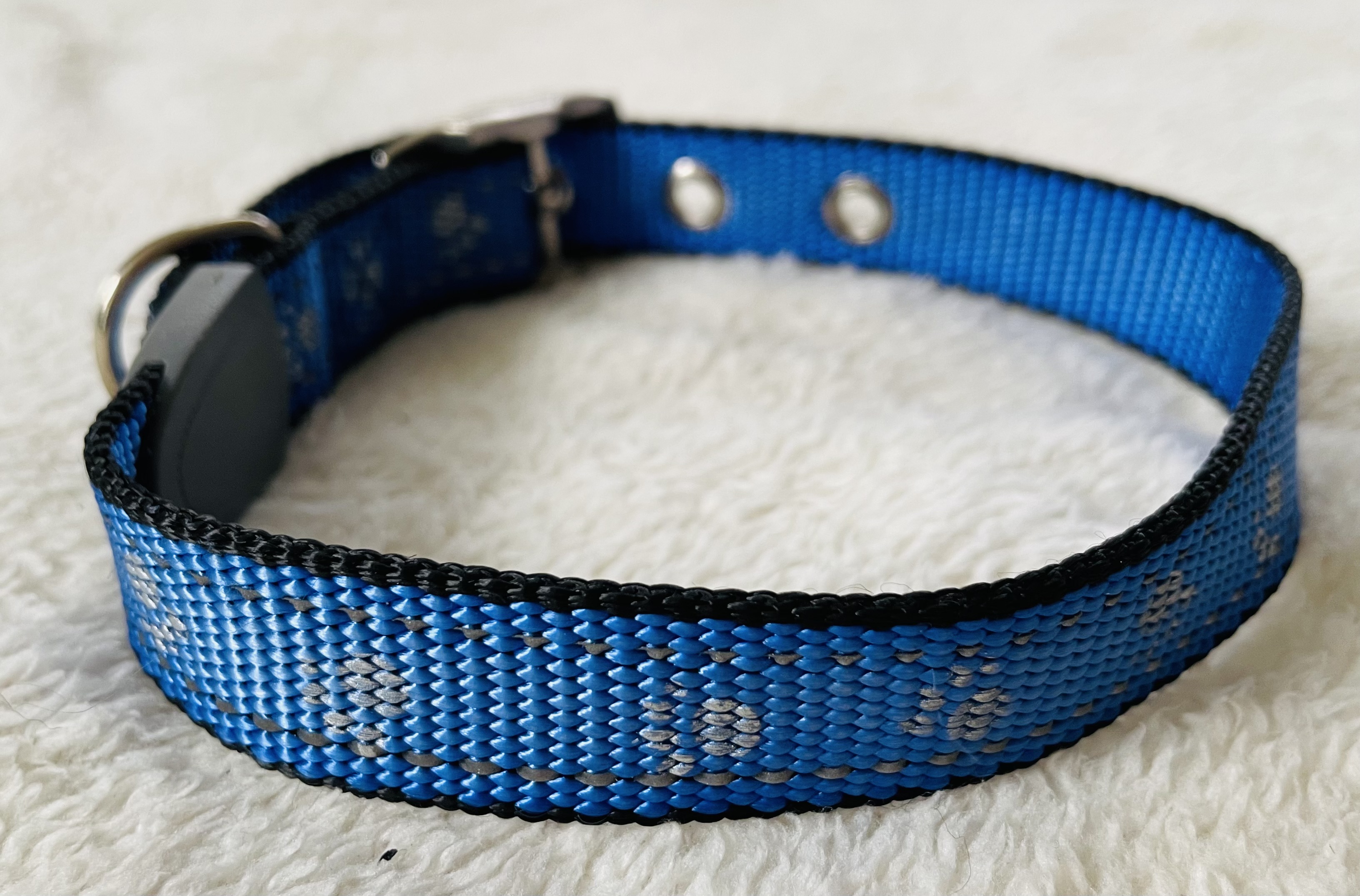 Modrý obojek pro psa 25mm