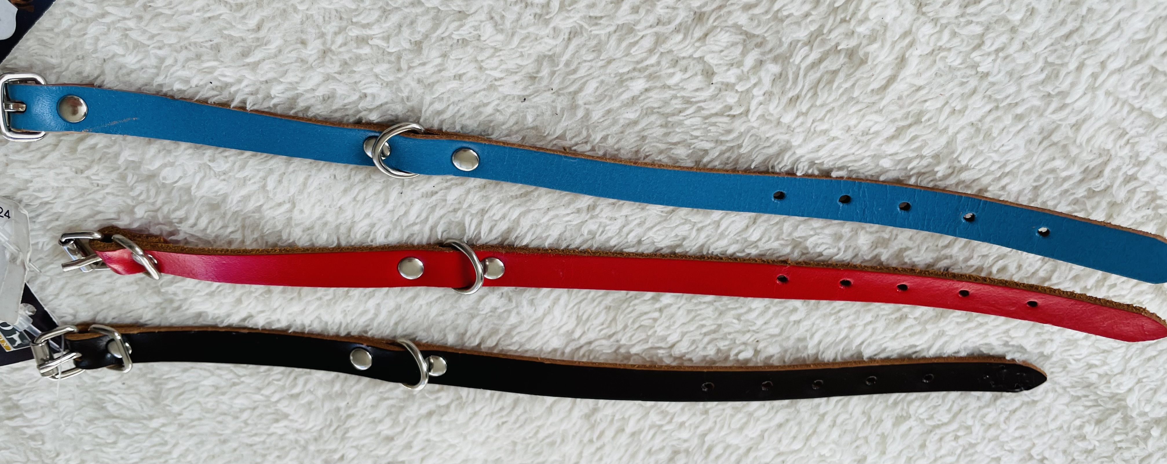 Obojek kožený pro psy ke zdobení 25cm