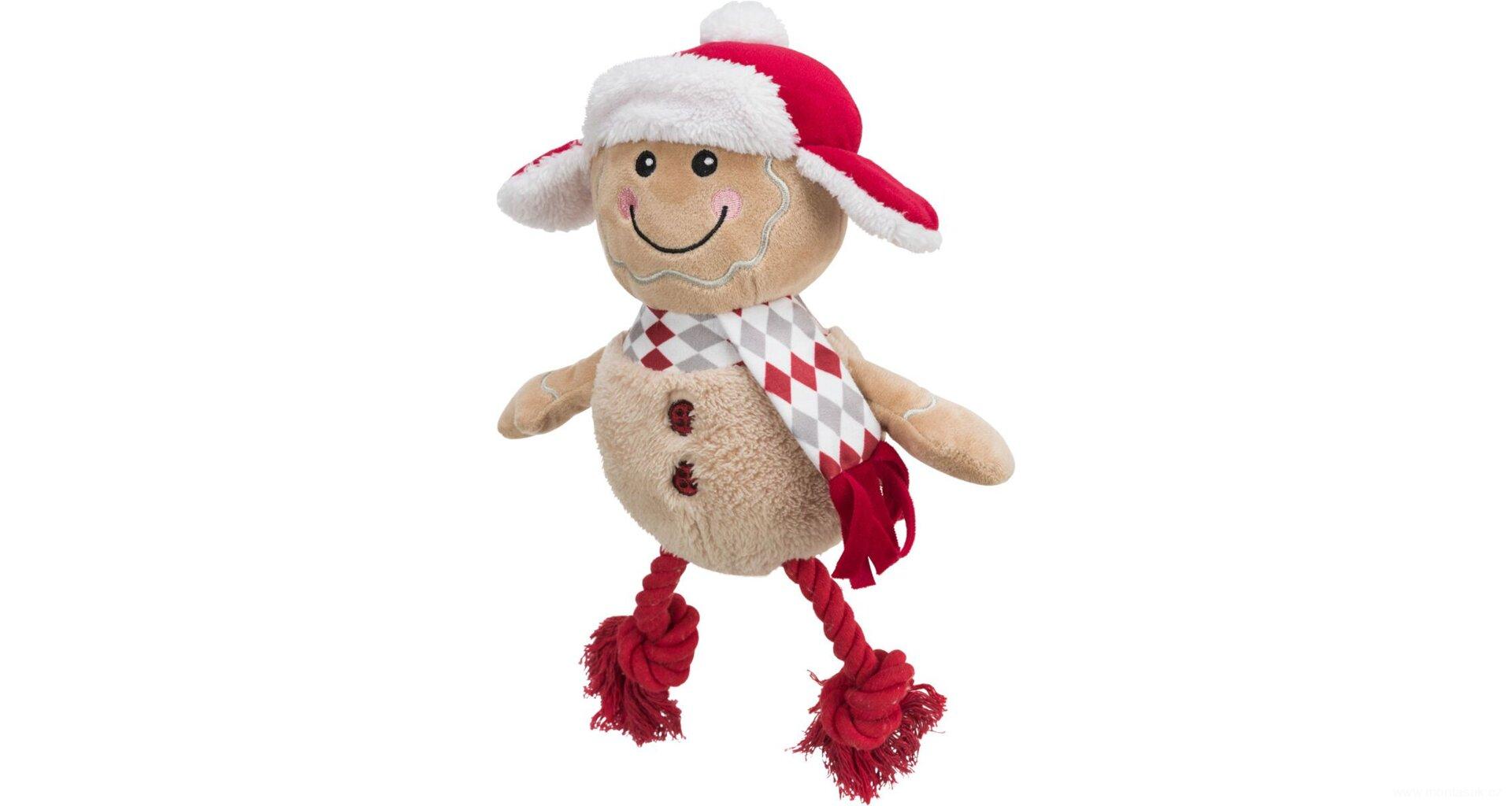 Vánoční hračka pro psa Xmas GINGERBREAD, perníček