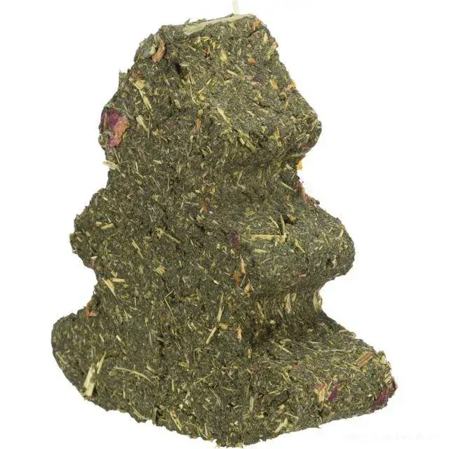 Vánoční pamlsky pro hlodavce, Xmas TREE - vánoční stromeček s mrkví, květy pro hlodavce, 90 g