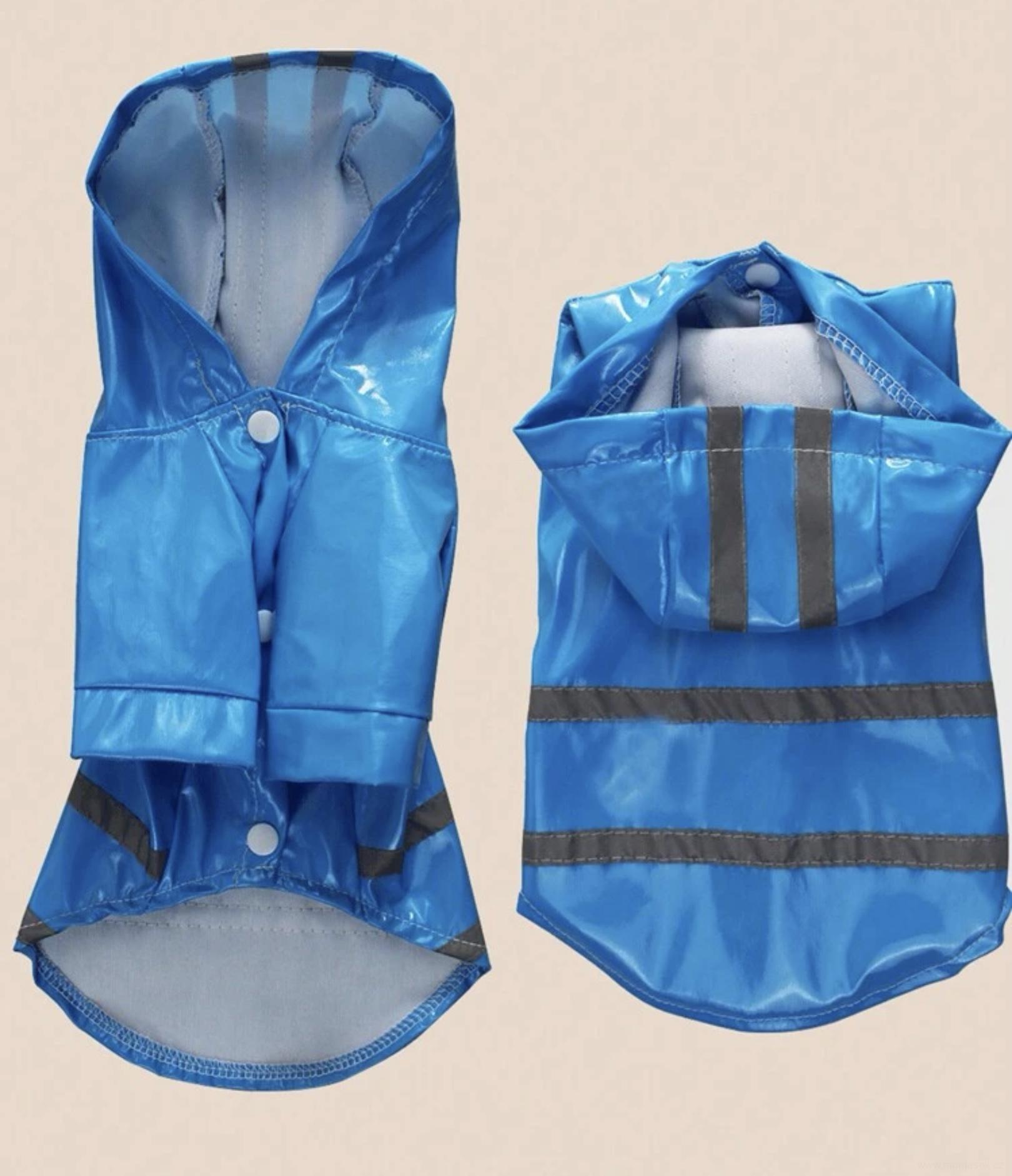 Modrá pláštěnka pro psa