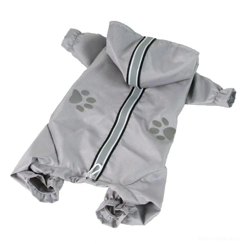 Reflexní kombinéza pro psa, pláštěnka 36-38cm limetková