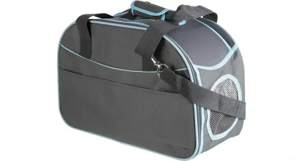 Šedá přepravní taška pro psy do 8kg