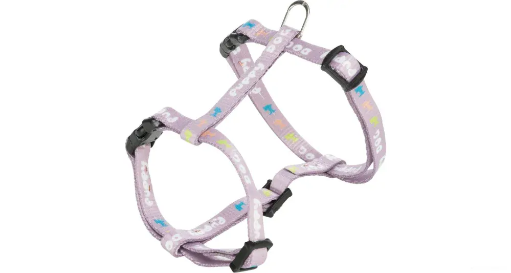Postroj s vodítkem pro štěně lila 10mm