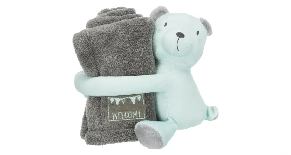 Uvítací balíček pro štěně hračka a deka mátová