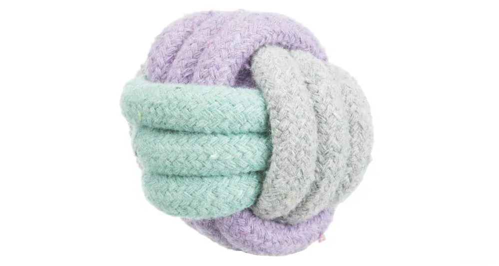 Bavlněný lanový míč pro psy 9cm