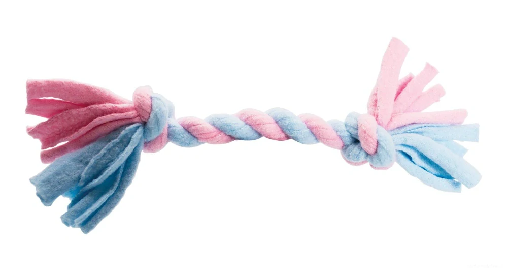 Hračky pro štěně, pletená činka HipHop FLEECE vel. 2