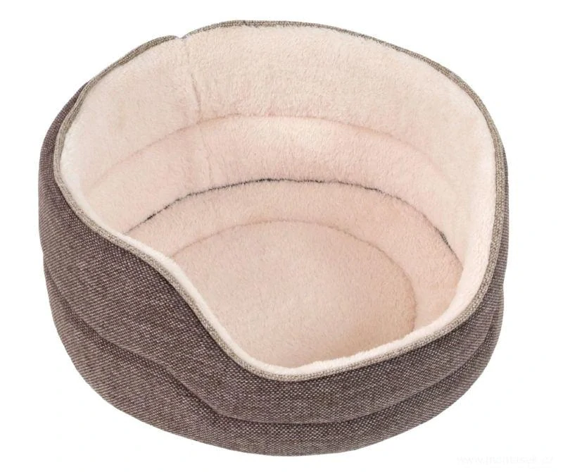 Pelíšek pro malé psy a kočky 39cm hnědý  Agga Luxury