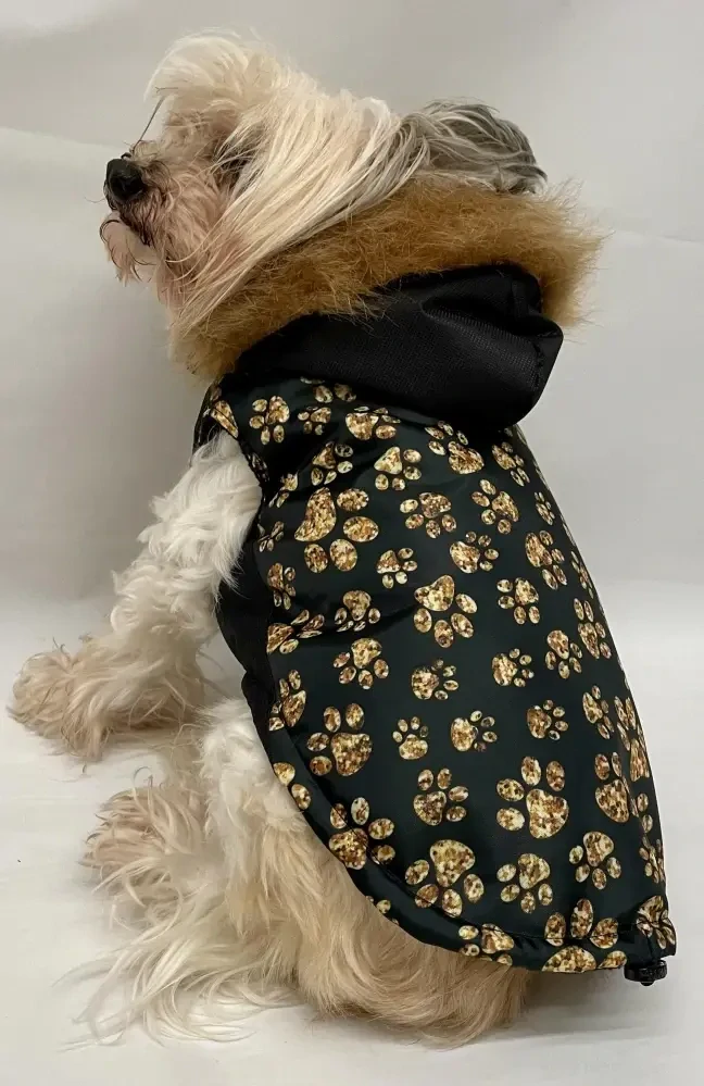 Zimní vesta pro psa tlapky 48-58cm
