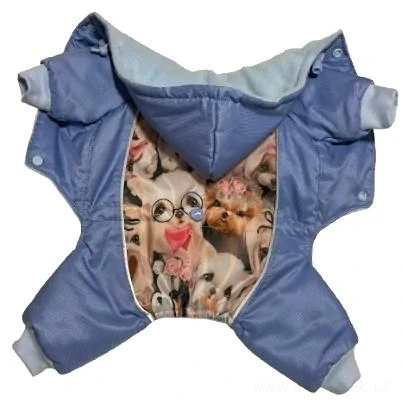 Zimní kombineza jorkšír pro psy 30-35cm