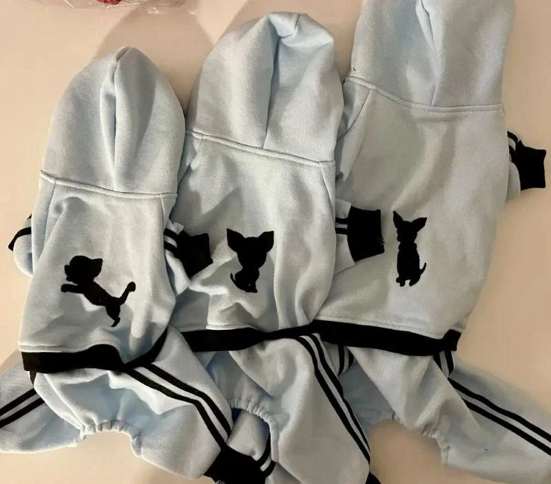 Teplákovka pro psy s výšivkou čivava 30-35cm