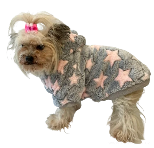 Teploučká mikina pro psa šedá 