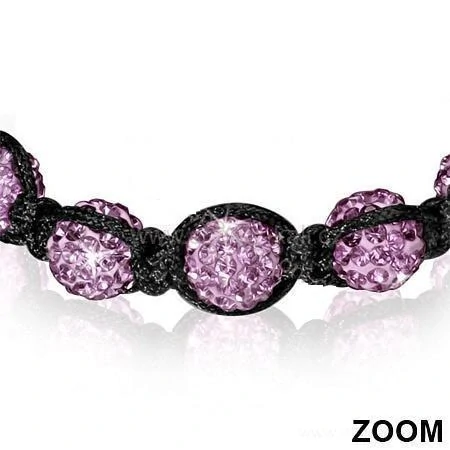 Náramek Shamballa purple 79