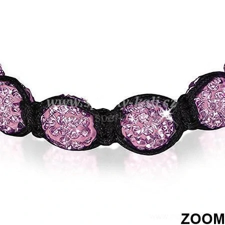Náramek Shamballa purple 80