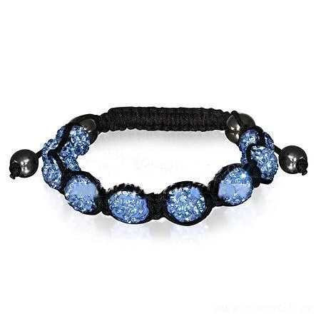 Náramek Shamballa modrá 91