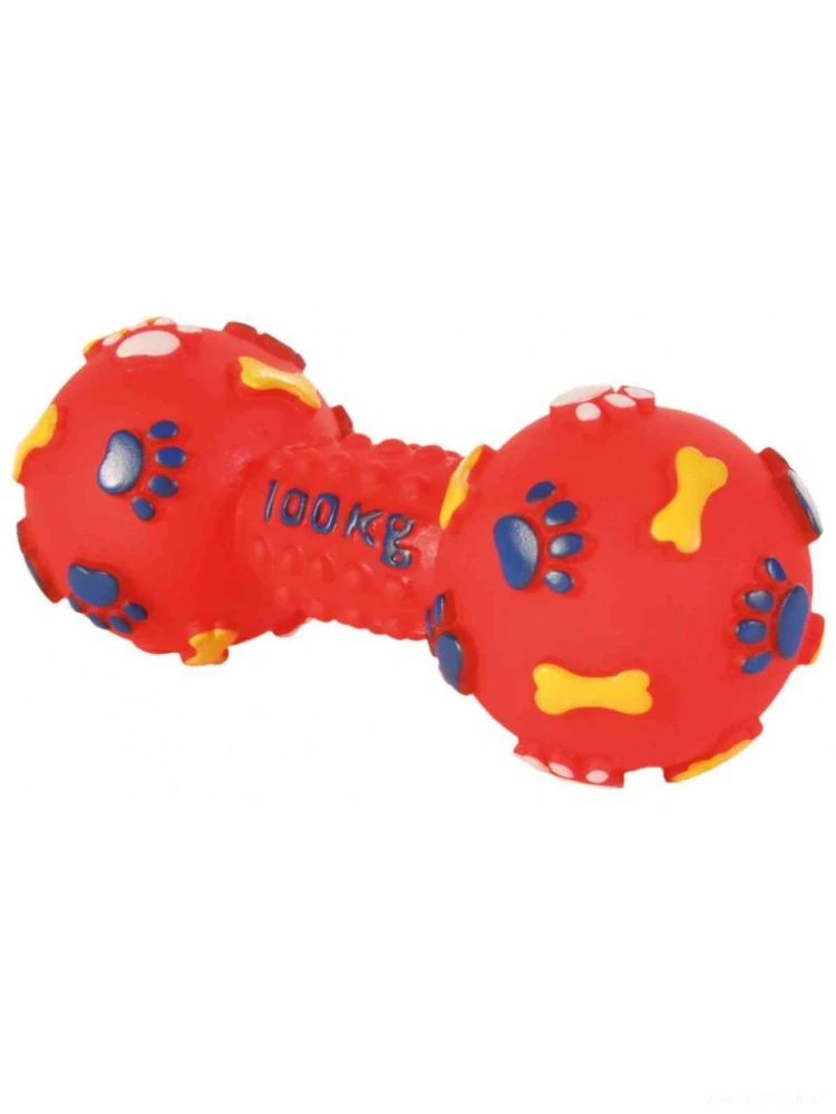 Pískací činka pro psa 15cm