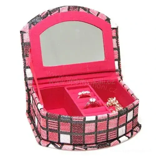 Šperkovnice malá růžová 13