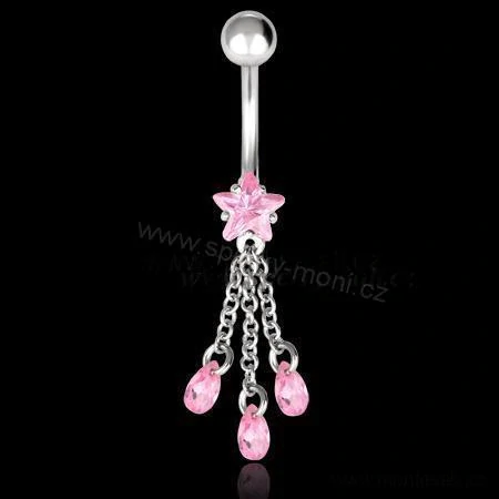 Piercing ocel visací, hvězdičky 1