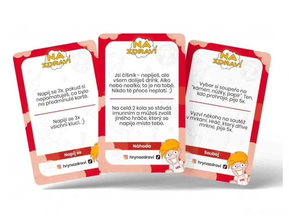 Na zdraví karetní hra Půjčovna