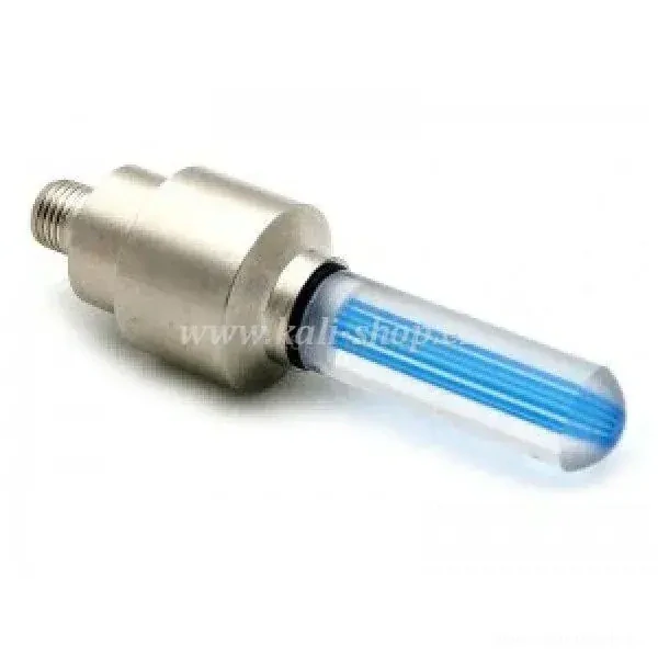 Svítící ventilky na kola modré