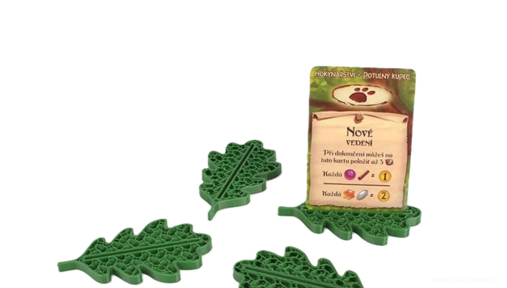 Držáky na karty – dubové listy pro Divukraj