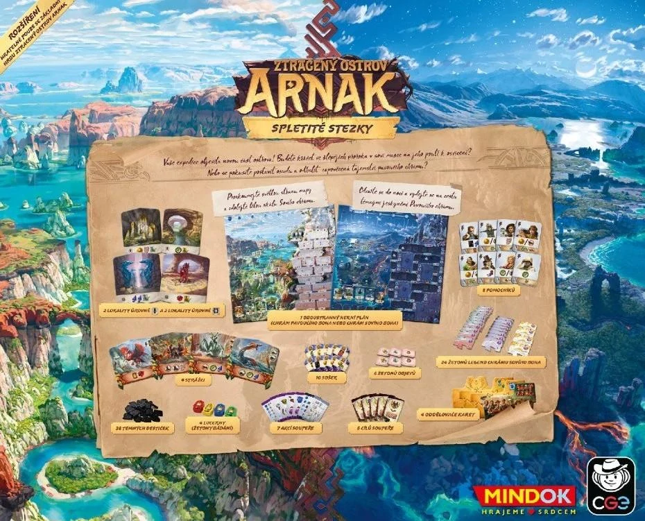 Ztracený ostrov Arnak: Spletité stezky – rozšíření
