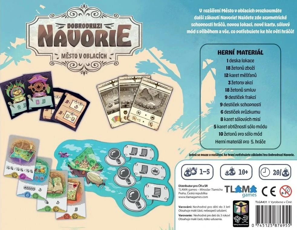 Dobrodruzi Navorie - Město v oblacích rozšíření