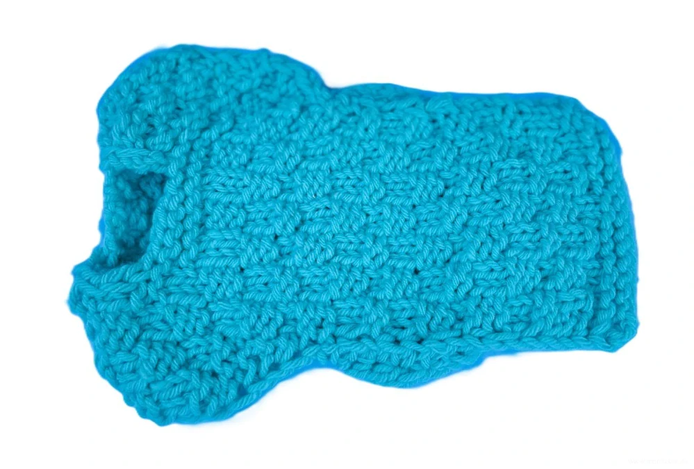 Ručně pletený zimní svetr pro psy 35-40cm