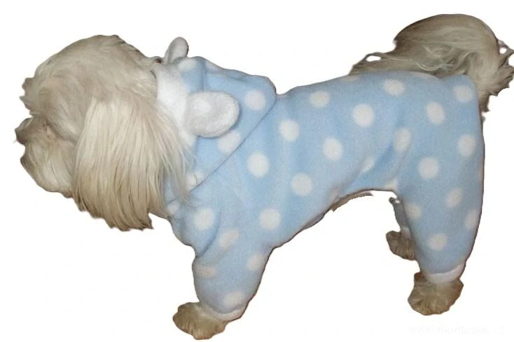 Kombineza, pyžamo pro psa modré 18-23cm