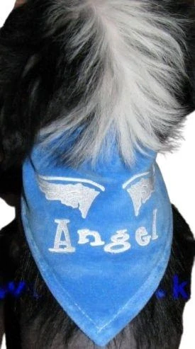 Šátek pro psa modrý 36-42cm