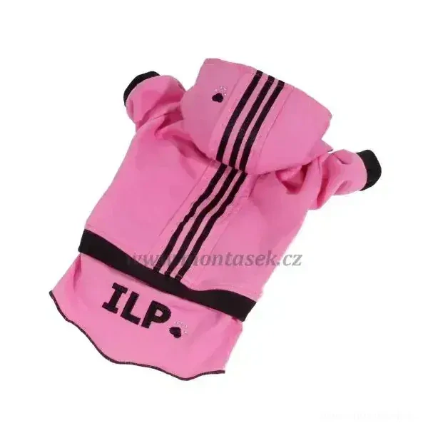 Teplákové šaty pro fenku 23-25cm růžová