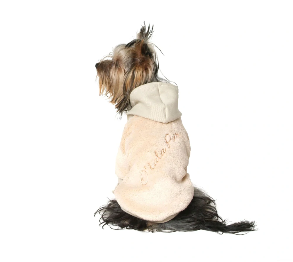 Oblečky pro psy, mikina růžová Fluffy