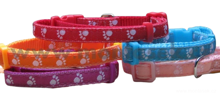 Obojek pro psa Tlapky 10mm