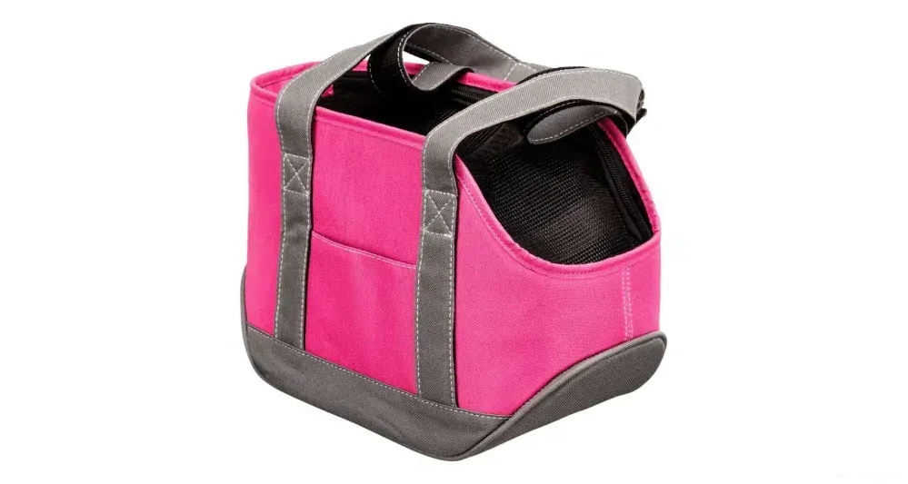 Přepravní růžová taška pro malá zvířátka do 5kg