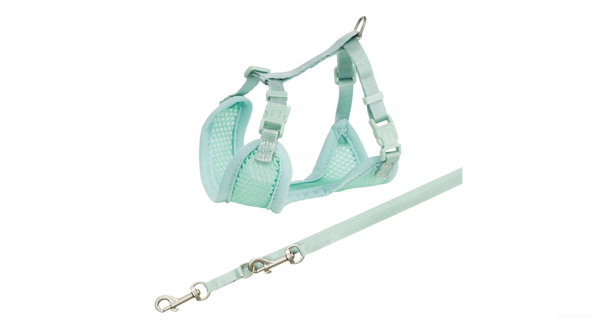 JUNIOR SOFT postroj s vodítkem pro štěňata máta