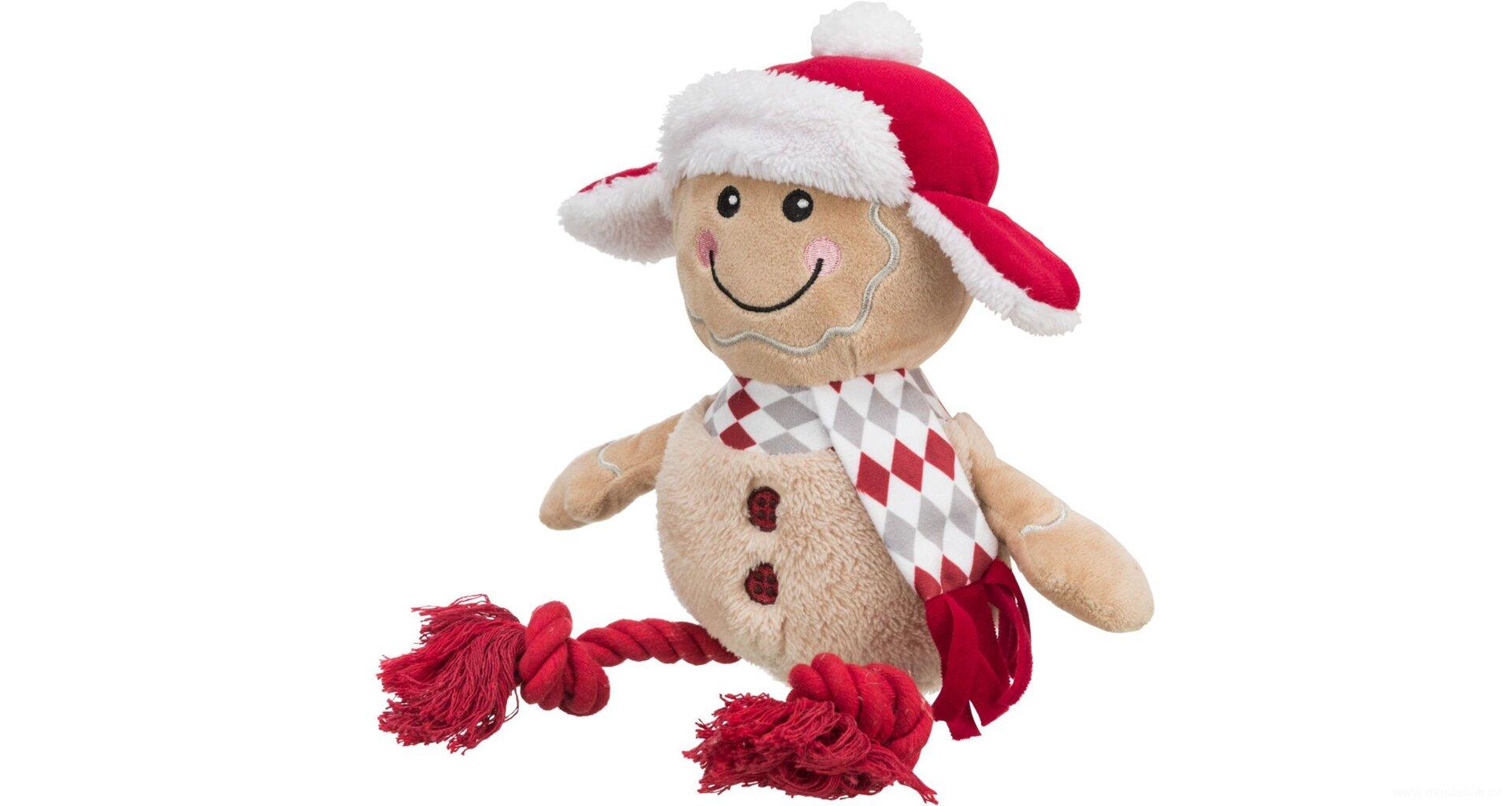 Vánoční hračka pro psa Xmas GINGERBREAD, perníček