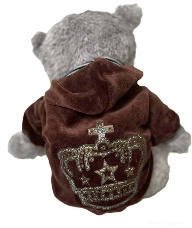 Mikina hnědá pro štěně 20-26cm