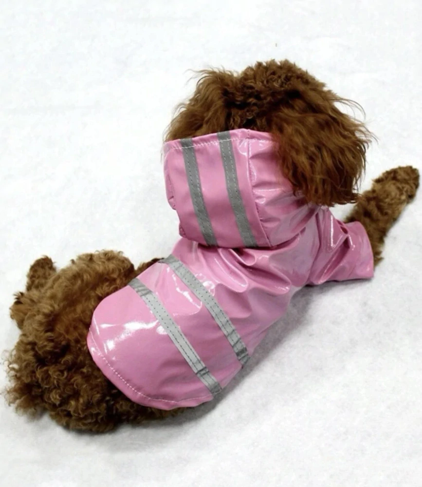 Růžová pláštěnka pro psa 27-33cm