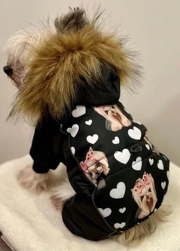 Zimní kombineza pro psa jorkšír